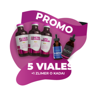 5 Viales + 1 producto de Zlimer/Kadai
